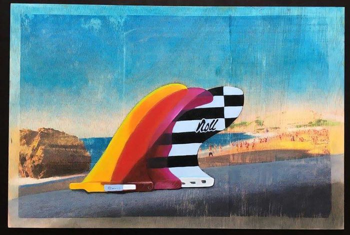 “La Grande Plage” Mixed Media/ Oil on Wood 60cm x 40cm 2015