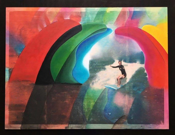 “Tunnel” Mixed Media/ Oil on Wood 80cm x 60cm 2016
