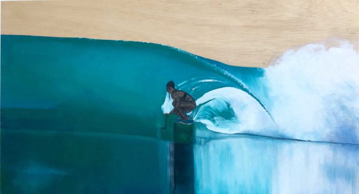 “Coco Ho” Mixed Media/ Oil on Wood 80cm x 44cm 2017