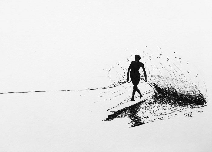 Black Cross Encre sur papier A4 (24cm x 29,7cm) 2017