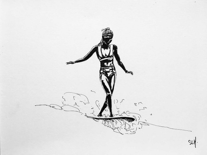 Délicate Encre sur papier A4 (24cm x 29,7cm) 2017