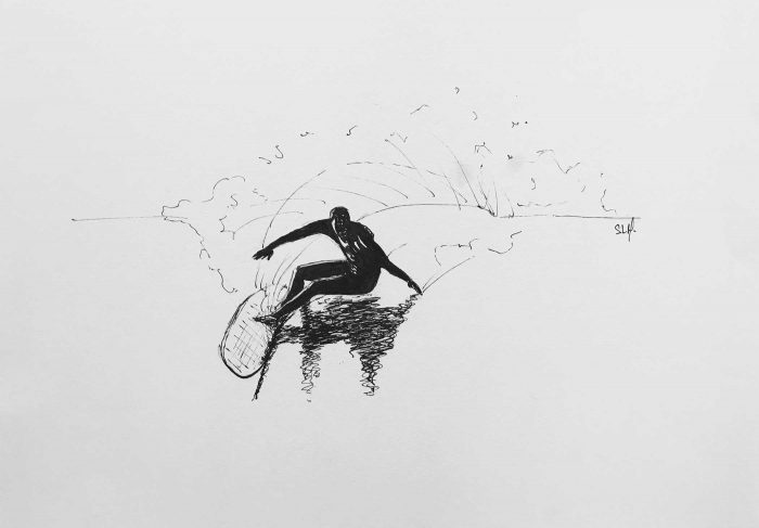 Cutback Encre sur papier A4 (24cm x 29,7cm) 2018