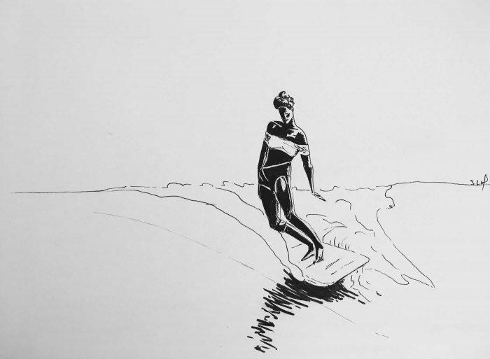 Lightness Encre sur papier A4 (24cm x 29,7cm) 2018
