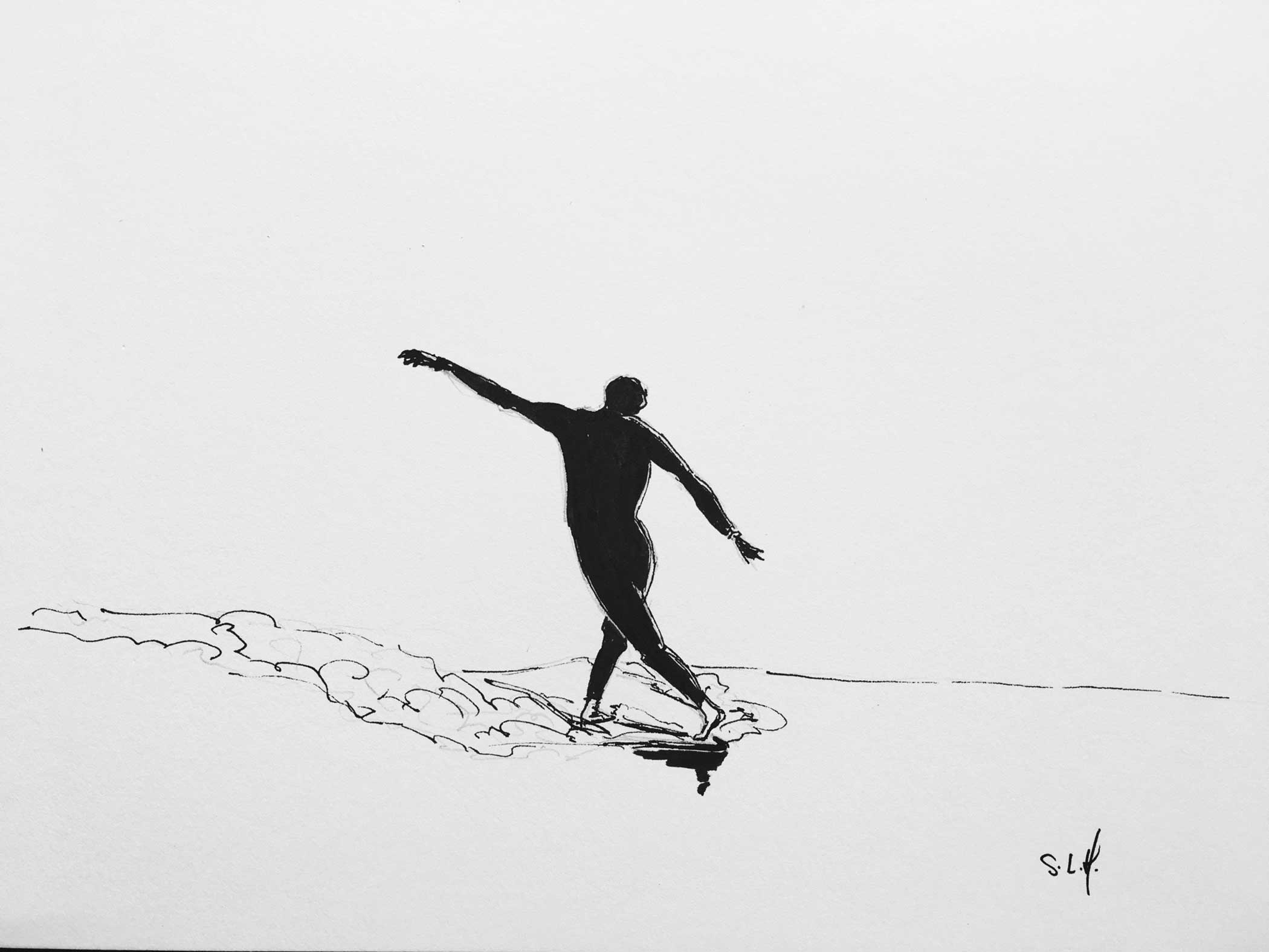 Reverse Encre sur papier A4 (24cm x 29,7cm) 2017